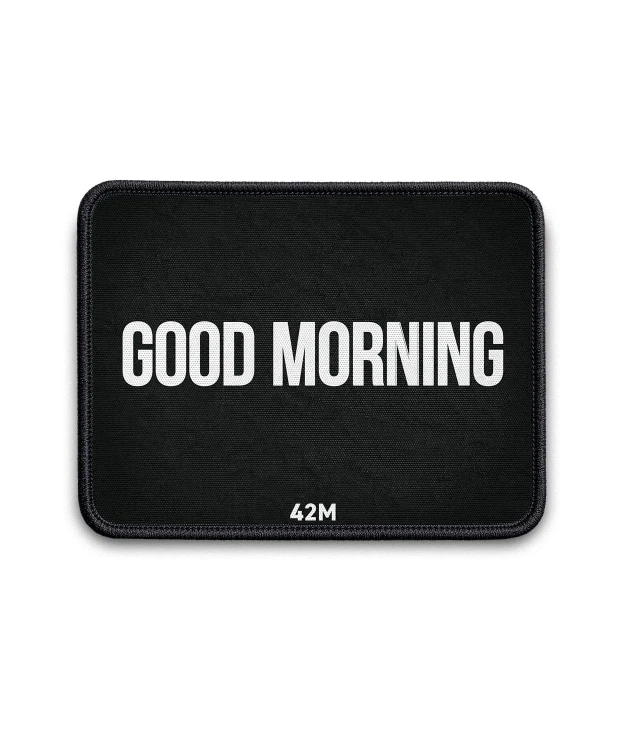 42M BOARD BLACK GOOD MORNING