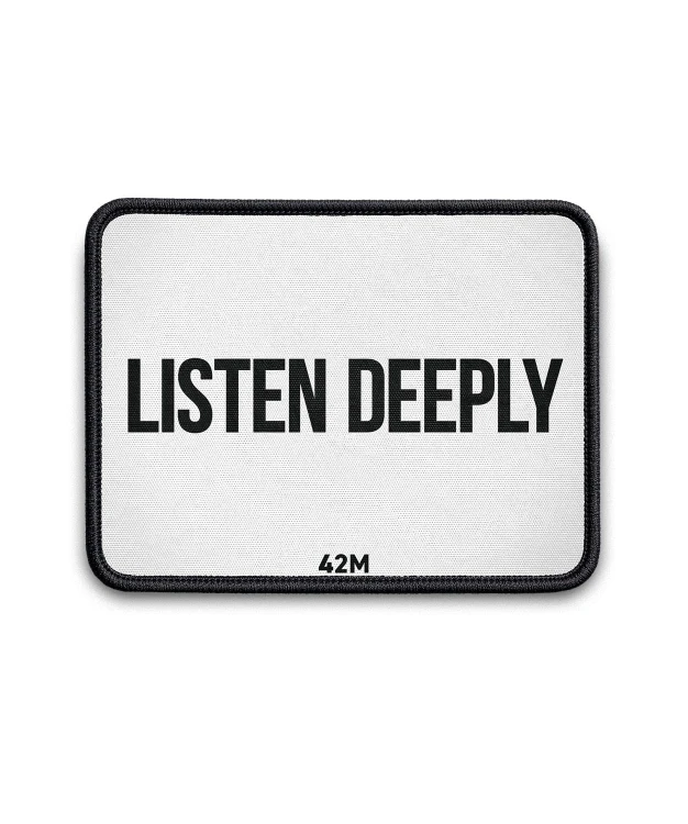 42M BOARD WHITE LISTEN DEEPLY