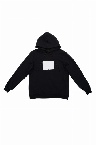 black hoodie with starter board